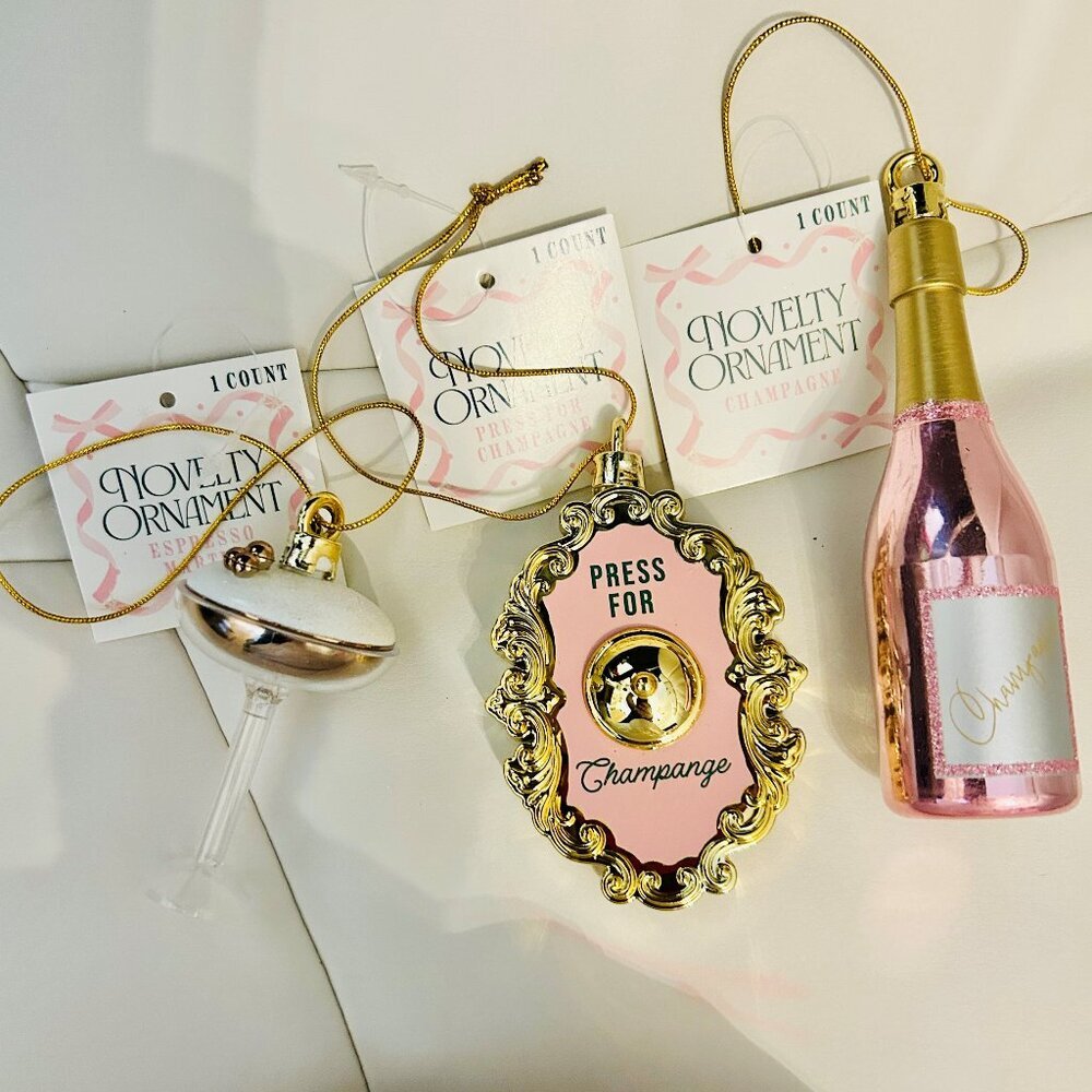 3 of these three ornaments, seller picks